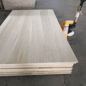 Paulownia Edge Yapıştırılmış Tahta Paulownia Wood